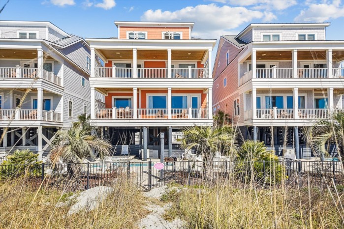 Living Beach 2 | Luxurious Oceanfront Cherry Grove House | Pool ...