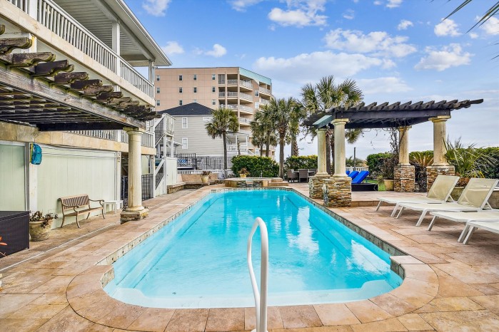 Aero Club | Oceanfront Cherry Grove Home | Pool | Hot Tub | Elliott ...