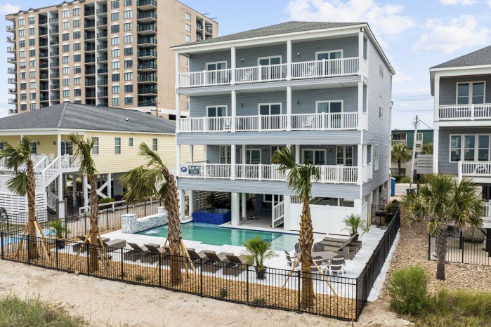 Sand Dollar | Luxury Cherry Grove Oceanfront House | Pool | Hot Tub ...